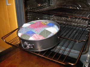 Please don't put yarn in the oven